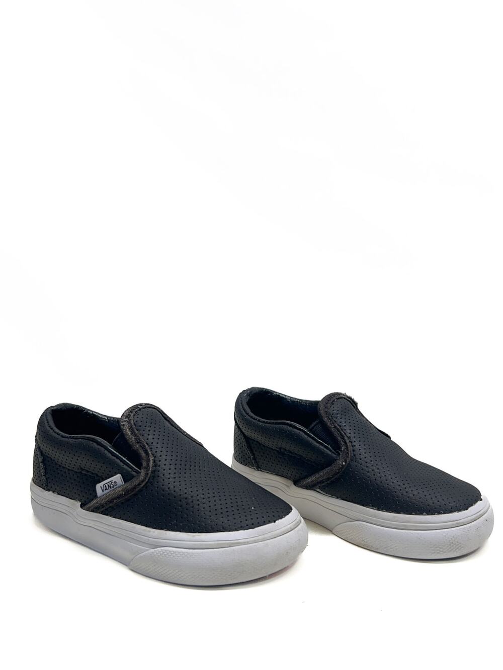 VANS LEATHER SLIP ONS SIZE 5